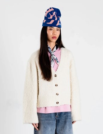 Woodbird Wbea Teddy Cardigan - Cream - L