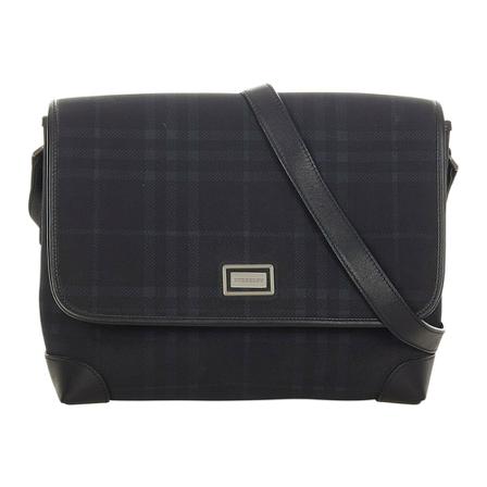 Burberry Vintage, Pre-owned Smoke Check Shoulder Bag Zwart, Dames, Maat:ONE Size