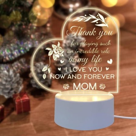 Morsdagsgaver fra datter Søn Børn, LED Hjerteformet 3