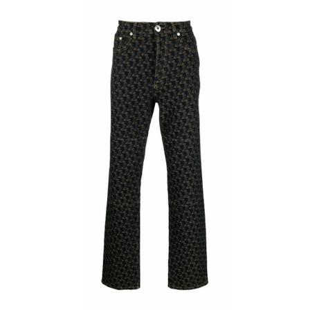 Lanvin Straight Jeans , Zwart , Heren , Maat: W32