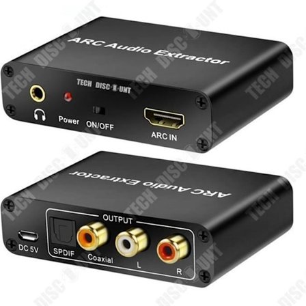 ARC-adapter till ljud - TD - Svart - HDMI ljudretur - Portabel - Universell