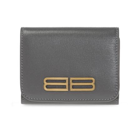 Balenciaga Leather Pung Grå, Dame Punge og Kortholder, Størrelse: ONE Size
