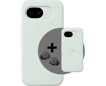 Google-Pixel 10a 128G Fog + Pixel 10a Case Fog + Pixel Buds 2a-Google Pixel 10a med deksel og Buds 2a-Google Pixel