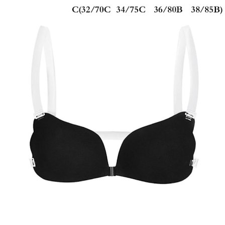 1 STK Women Invisible BH Push Up Silikone BH med Transparent