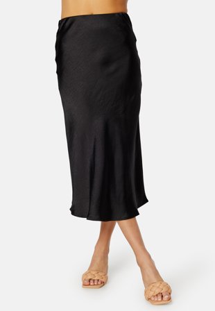 VILA Dinna HW Skirt Black Klær