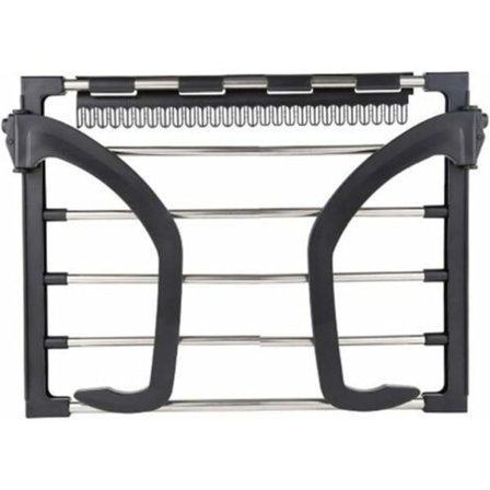 Radiator Torkställning - Bärbar - Cirkulärt Rör - Liten Storlek - Svart - 32 x 40 cm