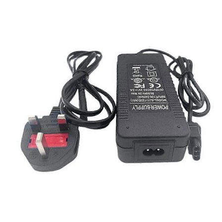 Strømadapterlader for NIU KQi 2 & KQi 3 elektrisk sparkesykkel med UK-plugg