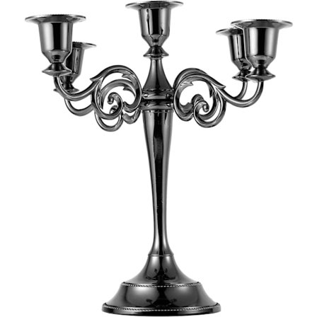 Metallikahdekasjalka, 5-haarainen Kynttilänjalka Vintage-kynttilänjalat Kynttilänjalka Klassikko Pöydälle