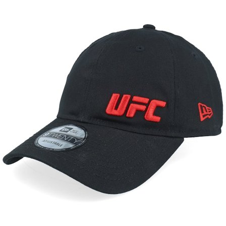 New Era - Zwart unconstructed Cap - UFC Core Flawless 9TWENTY Black/Scarlet Dad Cap @ Hatstore
