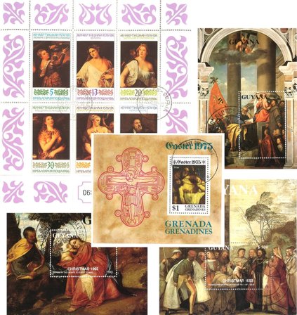 Tizian - 6 miniark - Stemplet