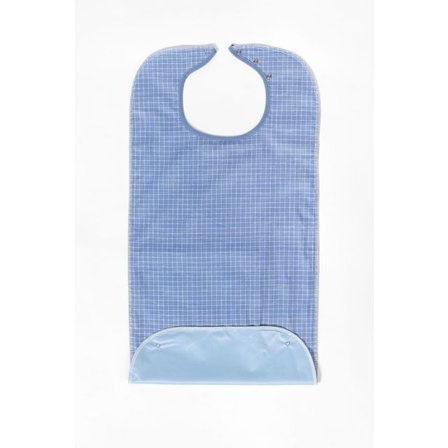 Haklapp med spillficka 45x90cm blå - Lyreco - Skyddsutrustning - Engångskläder - Haklappar