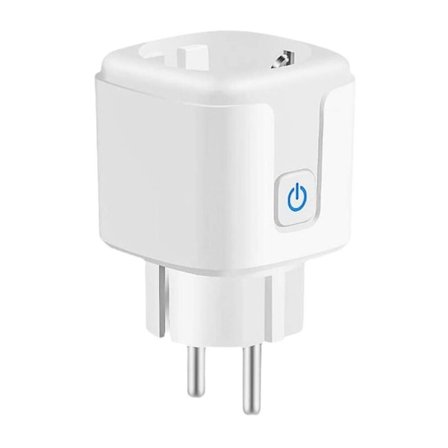 Smart WiFi-kontakt: 16A WiFi Smart-kontakt med timer och nedräkningsfunktion, Energimätare Smart Socket Switch Fungerar med Alexa