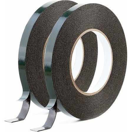 10mm X 10m Ekstra Sterk Dobbeltsidig Svart Teip (2-pakning) Perfekt Teip For Holdbar Montering Og Egnet For Bil, Lister