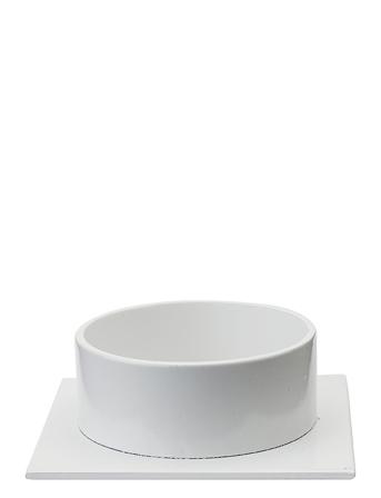 Candleholder -The Square Home Decoration Candlesticks & Tealight Holders Tealight Holders Hvid Kunstindustrien