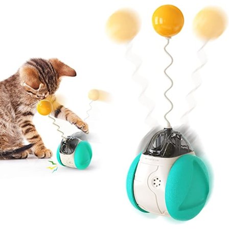 Interaktive katteleker (Lake Blue) kjæledyrvekt, katteskive