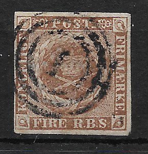 Danmark 1854 - AFA IIIc - Stemplet