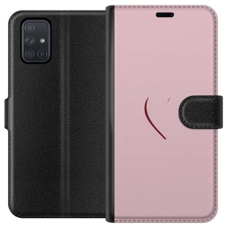 Kompatibelt Plånboksfodral till Samsung Samsung Galaxy A71 SoftPinkLove