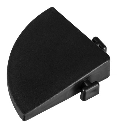 PELA 532223 Hjørnelist til garasjegulv, 2-pakk Svart, Garasjeinnredning & oppbevaring