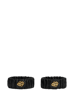 By Malene Birger Evelo handledsband i läder Armband Dam Svart ONESIZE
