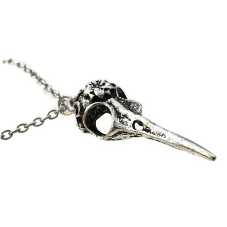 Necklace - Skull - Bird - Raven