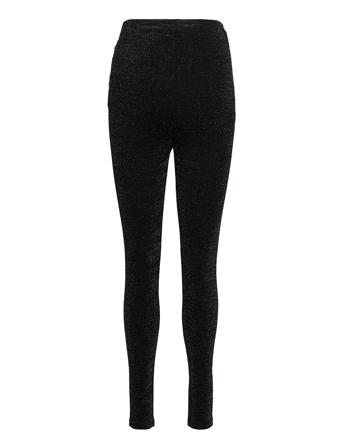 Mlglittery Jersey Leggings Black Mamalicious
