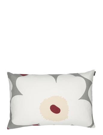 Unikko Cushion Cover 40X60 Cm Home Textiles Cushions & Blankets Cushion Covers Grå Marimekko Home*Betinget Tilbud
