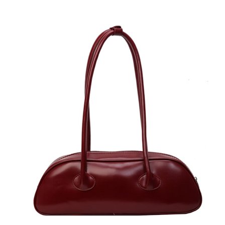 Suurikokoinen Boston-naistenlaukku, tyylikäs ja persoonallinen käsilaukku, pehmeä nahkainen yksivärinen olkalaukku