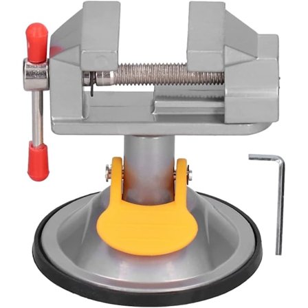 Pieni ruuvipenkki Pieni ruuvipuristin Veistopöytä Ruuvipenkki Imukuppi Pieni ruuvipenkki 360 asteen kierto Käsityökalut Lasi Työpöytä Metalli