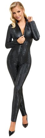 Snakeskin Jumpsuit Black - Vuxen.se - Sexig kläder i plus size storlekar - Vuxen.se - Sexig body & playsuits