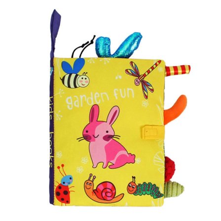 Læring for småbarn med lyd, 3D-dyrehale, aktivitetsbøker i stoff, babyleker, myke stoffbøker med knitrelyd_ma