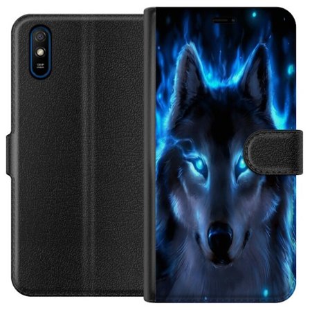 Kompatibelt Lommeboketui til Xiaomi Xiaomi Redmi 9A ulv