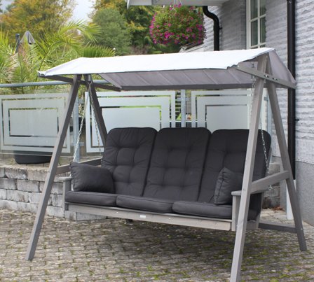 Eden Wood Torekov EW 0969-7 Hammock 3-sits Grå, Utemöbler