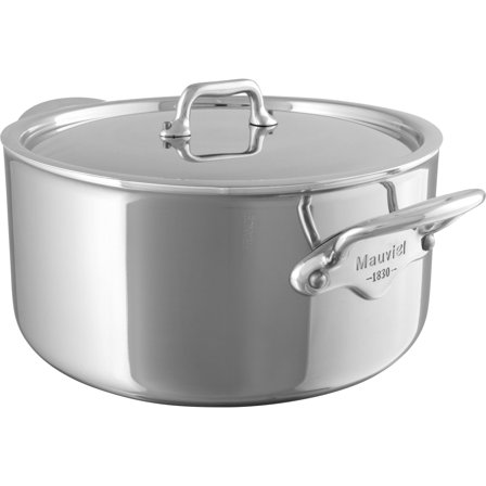 Mauviel Cook Style gryta i stål med lock, 5,8 liter | Matlagning > Kokkärl & Stekpannor > Grytor | Bagaren och Kocken