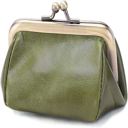 Ægte læder dame clutch taske vintage møntpung mønt opbevaringstaske sød pung