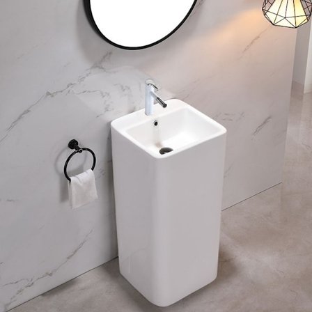 KERAMISK FRITSTÅENDE HÅNDVASK CALANI FRISA WHITE