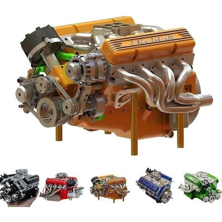 Cison V8 Motor Kit Gas, Benzin OHV V8 SmallBlock Motor Model Kit