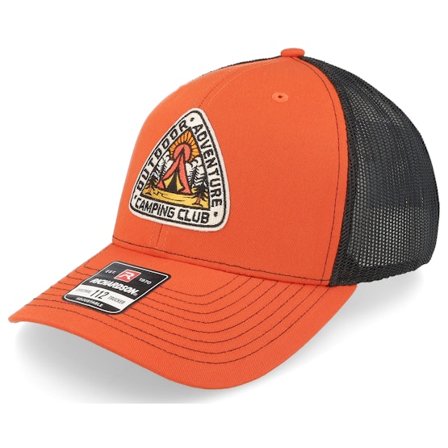 Wild Spirit - Orange trucker Casquette - Camping Adventure Orange/Black Trucker @ Hatstore