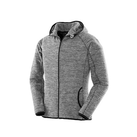 Spiro Dam Micro Fleece Hoodie S Grå/Svart