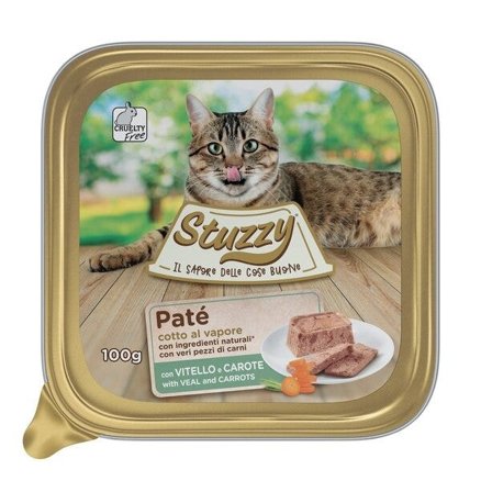 Stuzzy Patè Di Vitello E Carote Per Gatti 100g