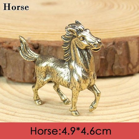 Tyre Ornament Skulptur Kobber Miniaturer Figurer HEST HEST