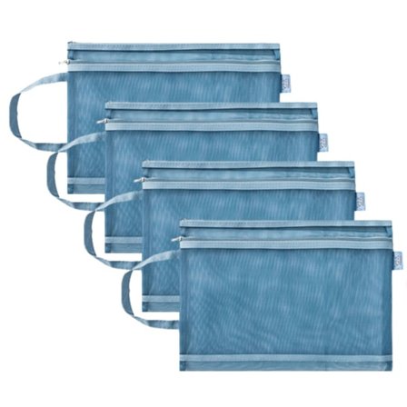 Mesh-mappe med glidelås for oppbevaring Filmappe Oppbevaringsveske Skole mesh-mappe