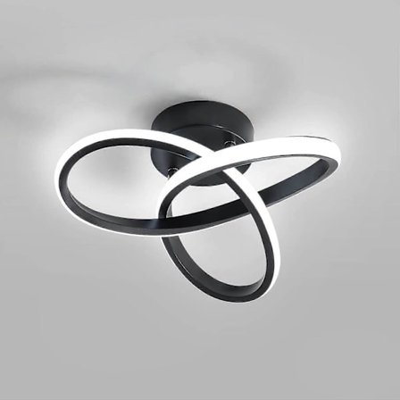 LED-kattovalaisin, kattovalaisin, LED-valo, musta