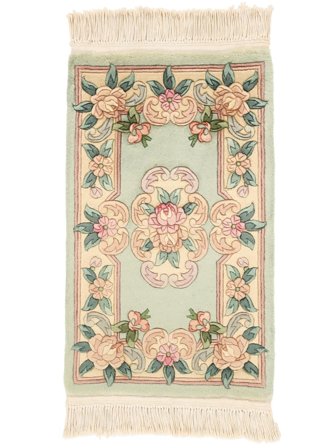 Medalionowy Mały Chińskie 90 Line Dywan 52X87 Wełna