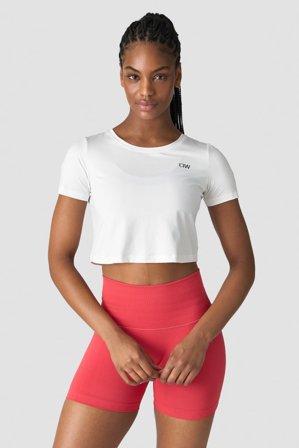 ICANIWILL - Training Crop Top White Wmn - Dames - sportkleding van ICIW