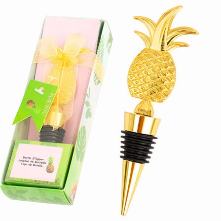 Metall Ananas Vinstopp Korksett med 2