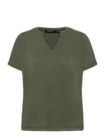 Slcramer Top Ss T-shirts & Tops Short-sleeved Grön Soaked In Luxury