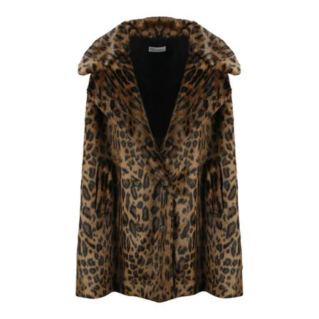 RED Valentino, Faux Fur Shearling Jackets Bruin, Dames, Maat:S