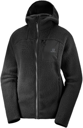 Salomon Women's Outline Warm Teddy Women Mid layer tops Black S