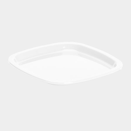 Plato de plástico Nordiska Plast, blanco, 24 cm