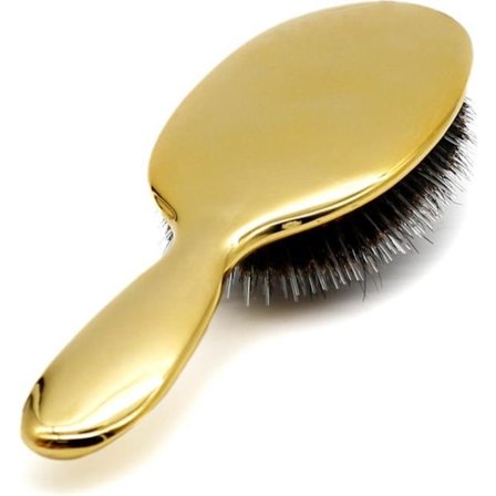 Borste för extensions | Borste med svinborst | Hårborste | Trassel | Anti-trassel hårborstar Guld
